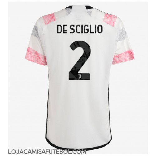 Camisa de Futebol Juventus Mattia De Sciglio #2 Equipamento Secundário 2023-24 Manga Curta